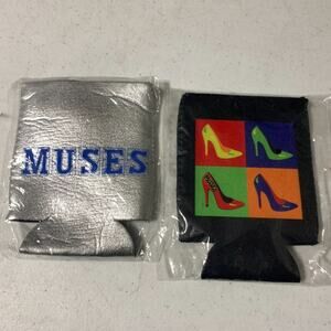 Mardi Gras parade throws Krewe of Muses drink can coozies cozies koozies holder